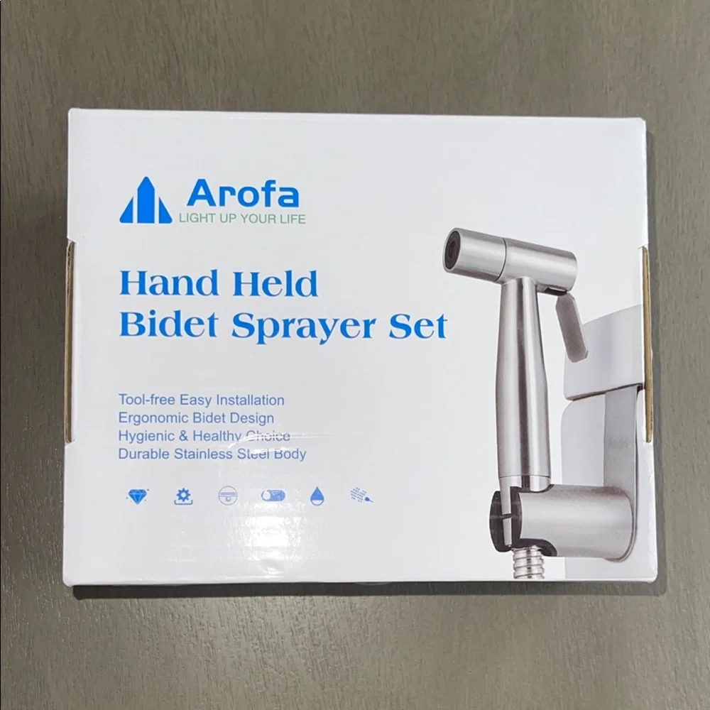 NWT Arofa Hand Held Bidet Sprayer Set